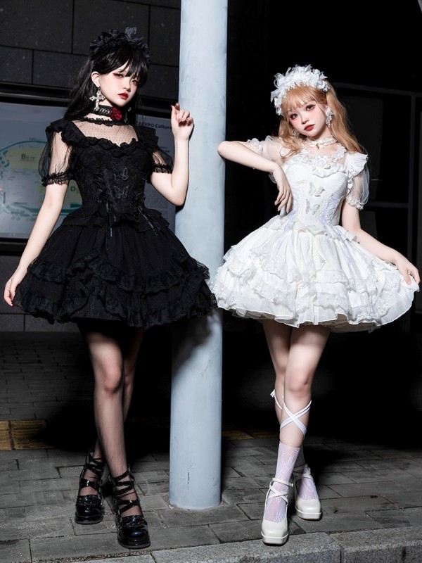 Black Sweet Princess Dress Lolita Suit Suspender Dress