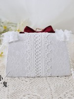 Sweet Lolita Bow Elegant Pearl Chain Lace Handbag