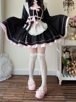 Black Lolita Dress Sweet Maid JSK Suspender Dress