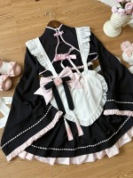 Black Lolita Dress Sweet Maid JSK Suspender Dress