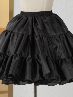 Black Lolita Petticoat Soft Tulle Boneless Tutu Petticoat