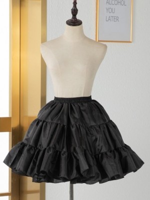 Black Lolita Petticoat Soft Tulle Boneless Tutu Petticoat