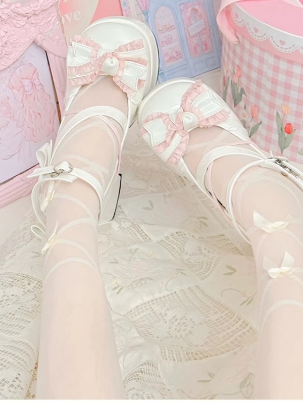 Mid-heel Waterproof Platform Cute Sweet Girl Lolita Shoes