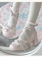 Lace Round Head Ballet Style Sweet Lolita Shoes