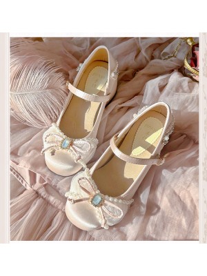 French Mary Jane Shoes Sweet Bow Shallow Shoes