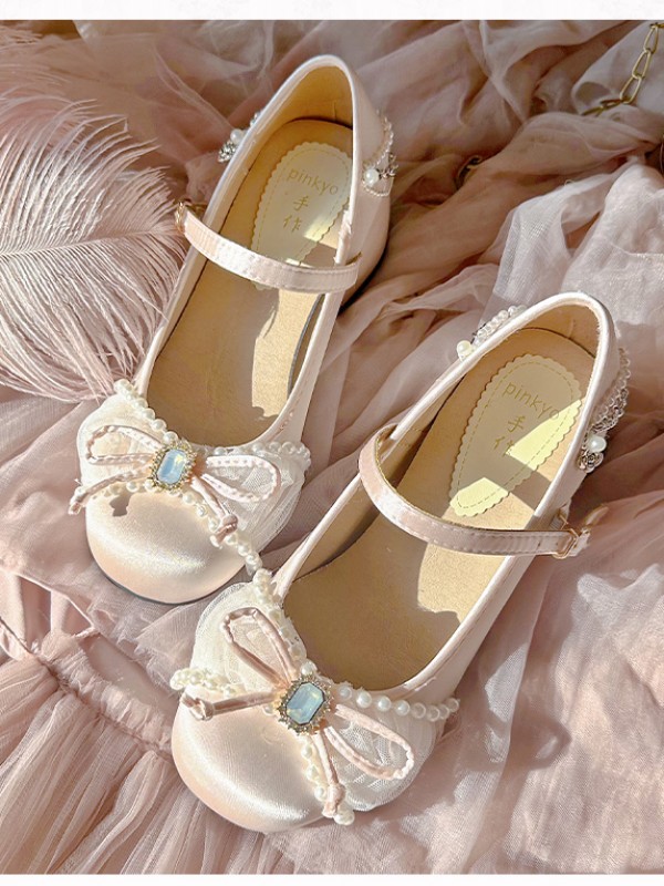 French Mary Jane Shoes Sweet Bow Shallow Shoes