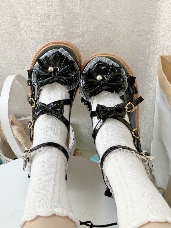 Sweet and Cute Flat Round-toed Lolita Shoes