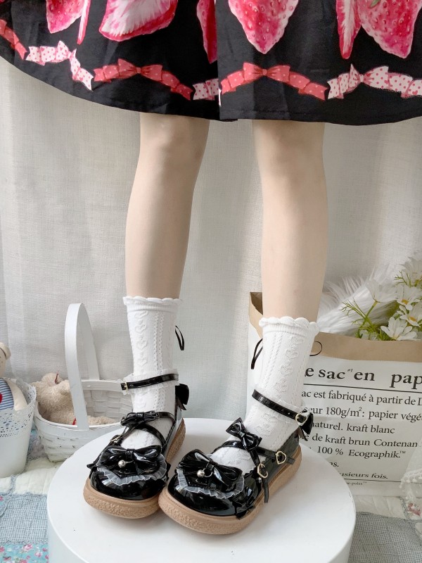 Sweet and Cute Flat Round-toed Lolita Shoes