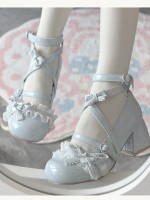 Lace Round Head Ballet Style Sweet Lolita Shoes