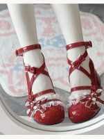 Lace Round Head Ballet Style Sweet Lolita Shoes