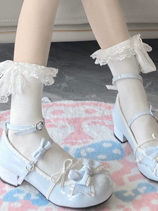 Low Heel Flat Round Toe Cute Sweet Lolita Shoes