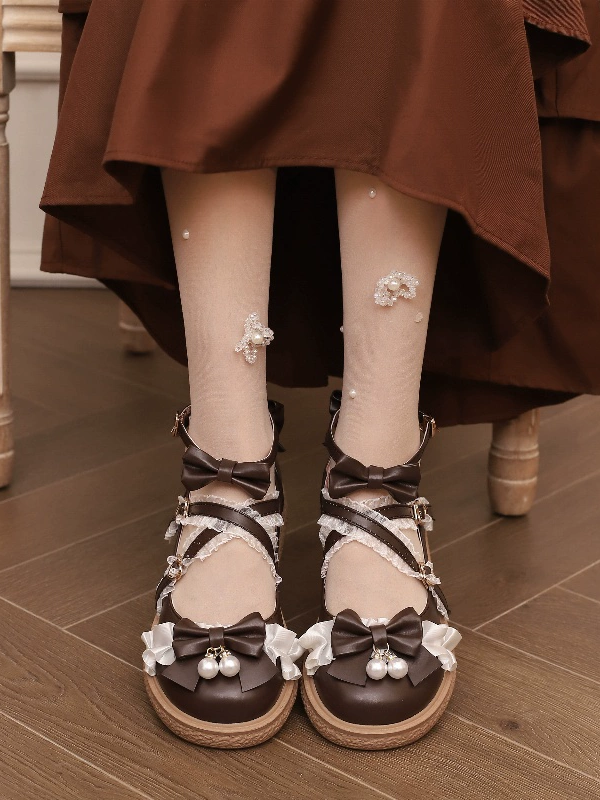 Sweet and Cute Flat Lolita Princess Shoes