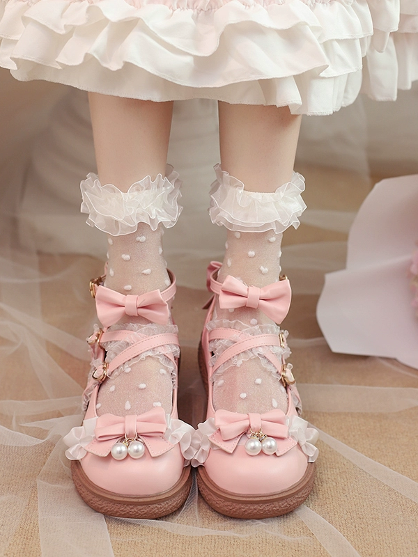 Sweet and Cute Flat Lolita Princess Shoes