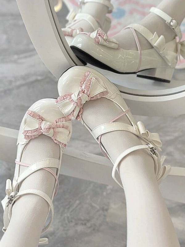 Low Heel Flat Round Toe Cute Sweet Lolita Shoes