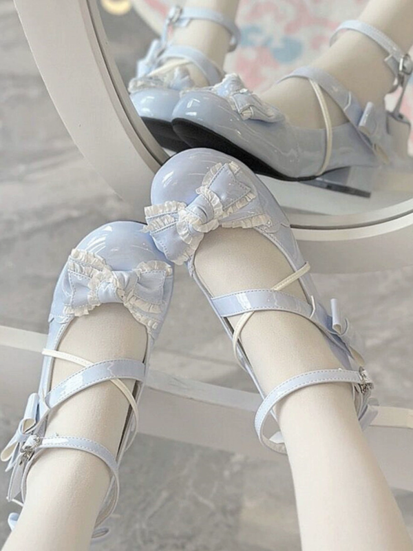 Low Heel Flat Round Toe Cute Sweet Lolita Shoes