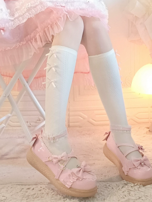 Sweet and Cute Flat Round-toed Lolita Shoes