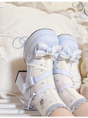 Mid-heel Waterproof Platform Cute Sweet Girl Lolita Shoes