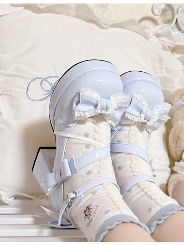 Mid-heel Waterproof Platform Cute Sweet Girl Lolita Shoes