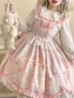 Pink Sweet Lolita Princess Dress JSK Suspender Dress