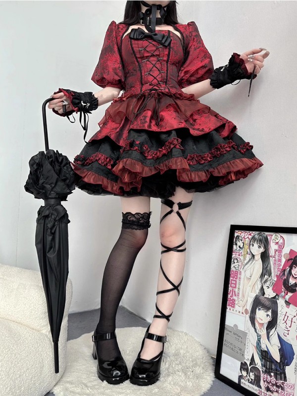 Red Waistcoat Lolita Suit Elegant Dress Lolita Princess Dress