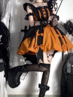 Pumpkin Color Little Witch Lolita Dress JSK Cute Sweet Princess Dress