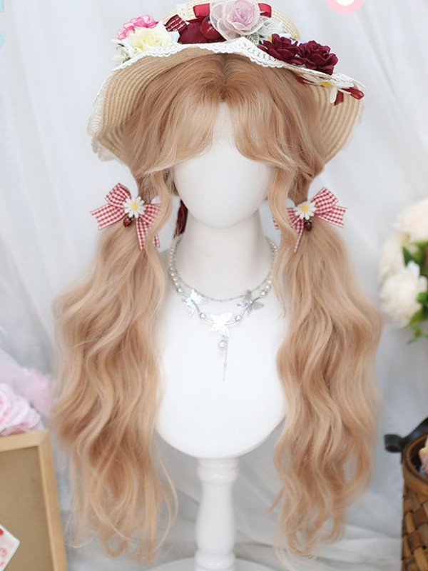 Sweet and Cute Lolita Wig With Long Curly Hair and Bangs