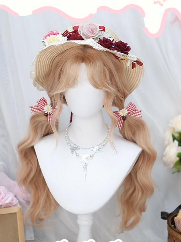 Sweet and Cute Lolita Wig With Long Curly Hair and Bangs