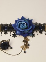 Lolita Lace Rose Flower Butterfly Crystal Bracelet