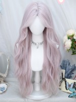 Lolita Wig Long Curly Pink Long Hair Sweet Girl Wig