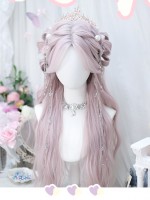 Lolita Wig Long Curly Pink Long Hair Sweet Girl Wig