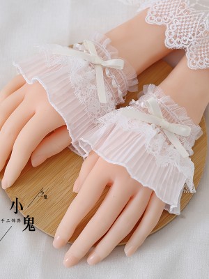 Lolita Bow Gloves Lace Sleeves