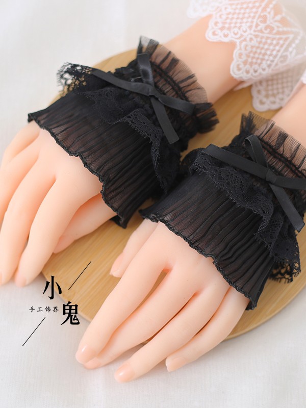 Lolita Bow Gloves Lace Sleeves