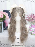 Pink Brown Lolita Wig Long Curly Hair