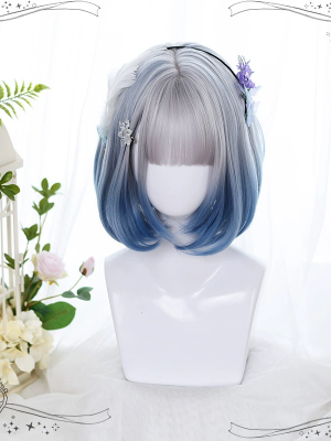 Soft Lolita Short Hair With Air Bangs Bob Wig