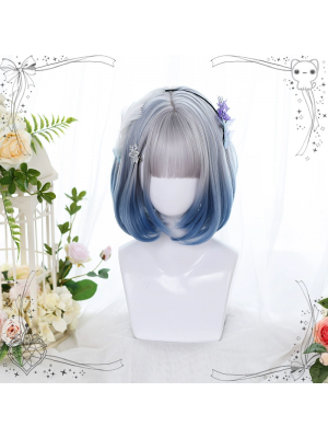 Soft Lolita Short Hair With Air Bangs Bob Wig