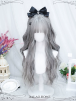 Silver Lolita Curly Hair Female Water Ripple Head Long Hair Wig