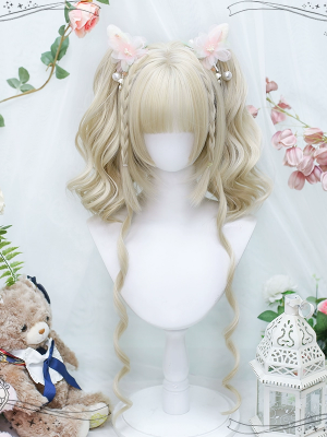 Sweet Lolita Wig Cute Double Ponytail JK Short Hair Wig