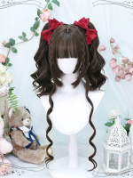 Sweet Lolita Wig Cute Double Ponytail JK Short Hair Wig