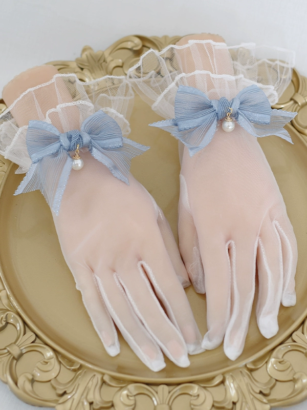 Lolita Lace Bow Retro Elegant Lolita Gloves