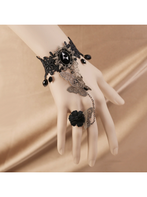 Retro Gothic Palace Style Lolita Lace Bracelet