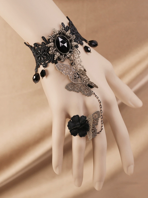 Retro Gothic Palace Style Lolita Lace Bracelet