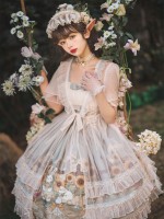 Sweet and Cute Lolita Dress JSK Suspender Skirt