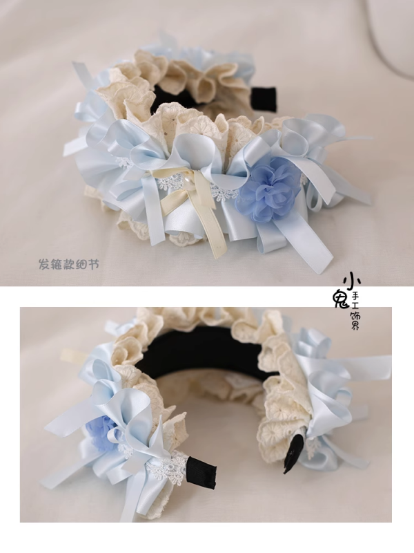 Lolita Bow Elegant Doll Sense Hair Band KC Hairpin