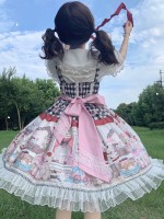 Black Sweet Lolita Dress Dessert Doll JSK Suspender Dress