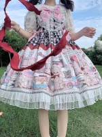 Black Sweet Lolita Dress Dessert Doll JSK Suspender Dress