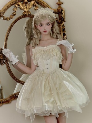 Sweet Ballet Style Princess Dress JSK Lolita Suspender Dress