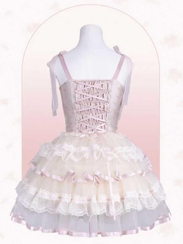 Elegant Sweet Ballet Style Princess Dress JSK Lolita Suspender Dress