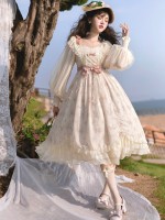 Sweet and Elegant Printed OP Lolita Dress