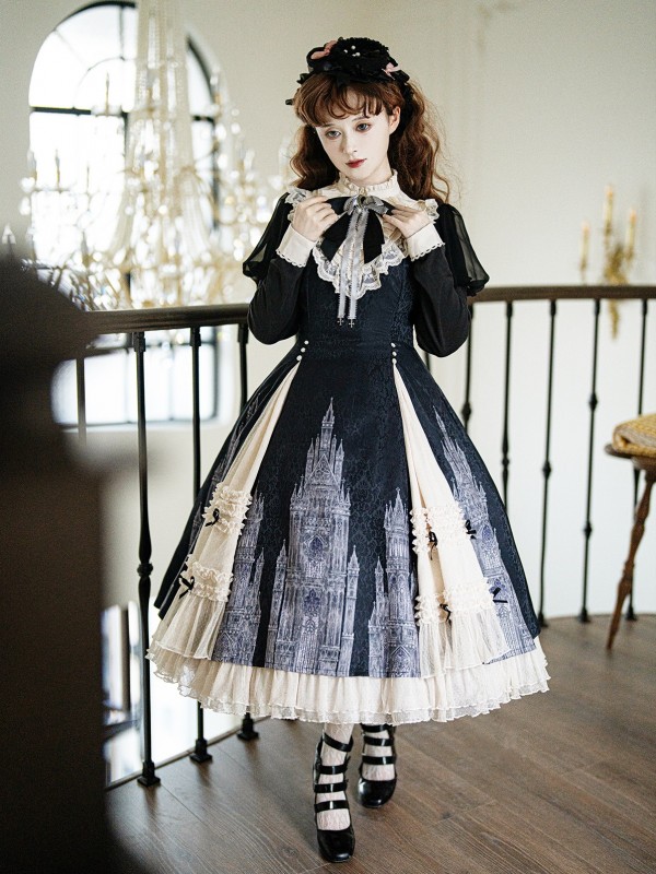 Church Bells Long Sleeve Elegant Lolita Dress