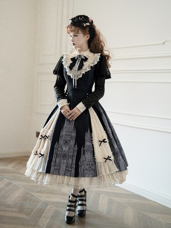 Church Bells Long Sleeve Elegant Lolita Dress